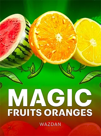ภาพเกม Magic Fruits Oranges จากค่าย Wazdan ที่ใช้ประกอบหัวข้อ คำถามที่พบบ่อย gt166 และ gt66 เว็บตรง AP
